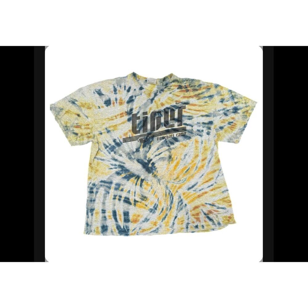 Vintage Nike Mizzou Tigers Football Camp Tie-Dye Tee